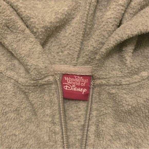 Disney Fleece Pullover Hooded Grumpy Is A State of Mind Gray Blue Size Large - Picture 4 of 7